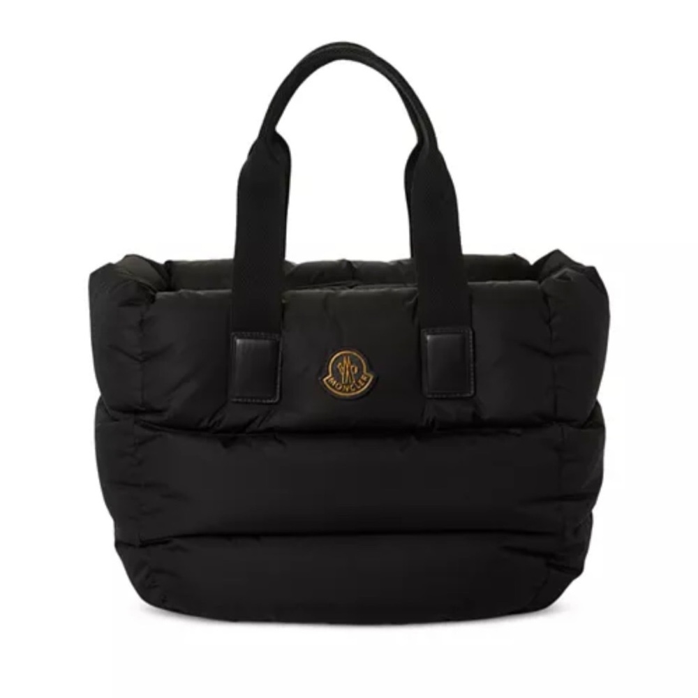 Moncler Black Caradoc Padded Quilted Tote